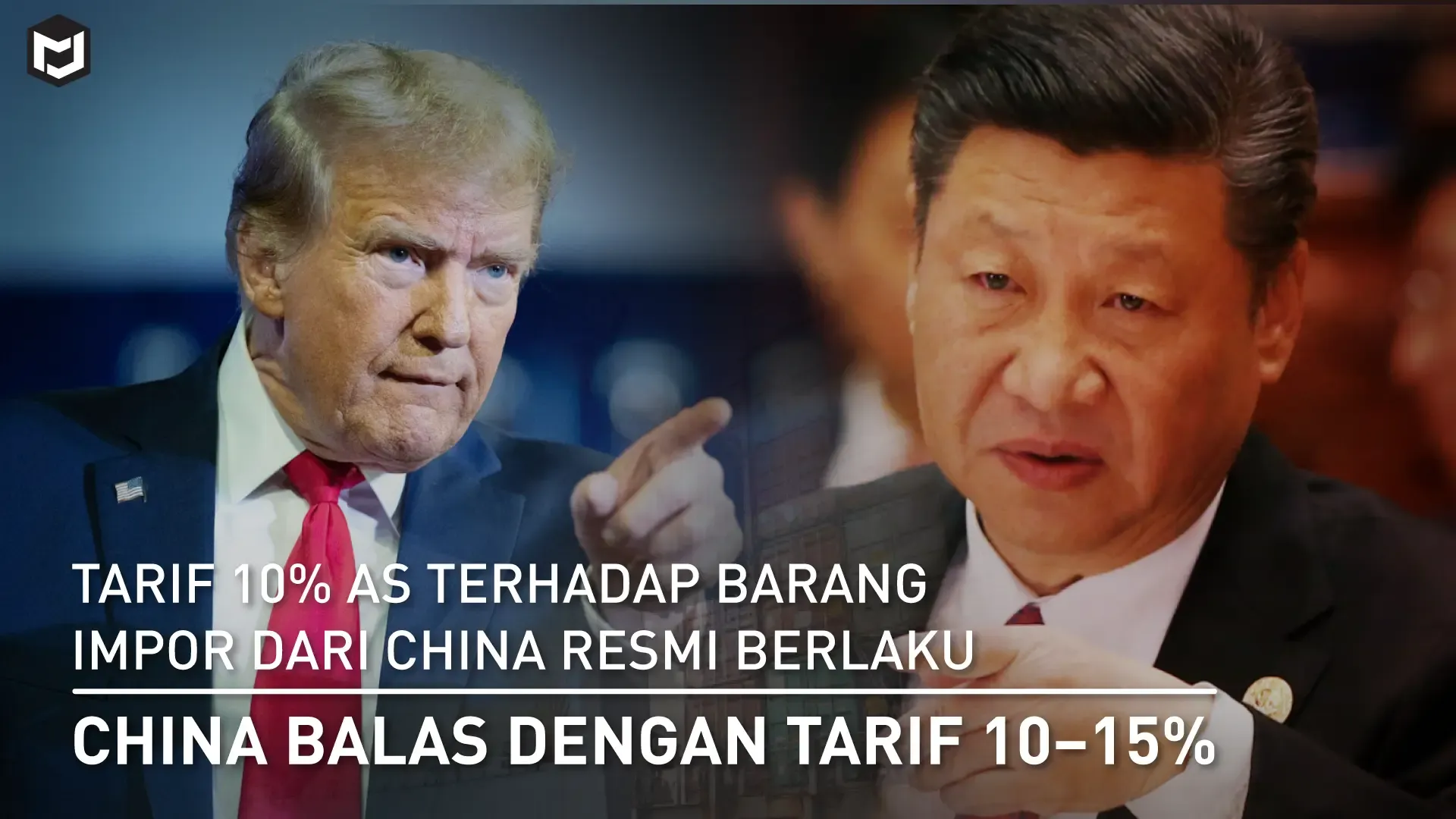 Tarif 10% AS terhadap Barang Impor dari China Resmi Berlaku, China Balas dengan Tarif 10–15%